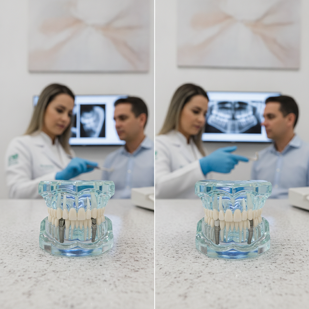 Implante Dentário Parcial ou Total: Diferenças em Timbó SC